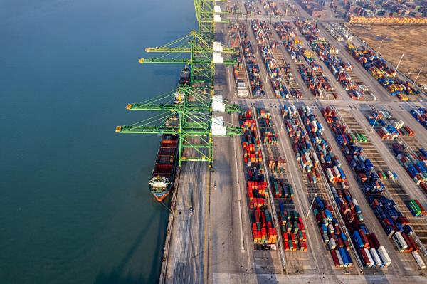 商品寬帶鋼從蘇州市采用海運(yùn)貨代抵到韓國