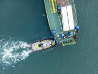 物品智能手表表帶從成都市采取輪船配送抵達(dá)韓國(guó)——堤川