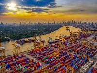 商品眼膜從上海市采取輪船速遞到東盟